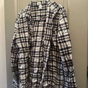 Black and white flannel